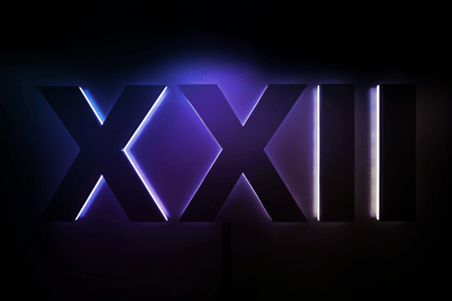 Luminous logo XXII (22), the French artificial intelligence company specializing in computer vision and technological innovation.