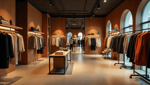 magasin de prêt à porter sans client 