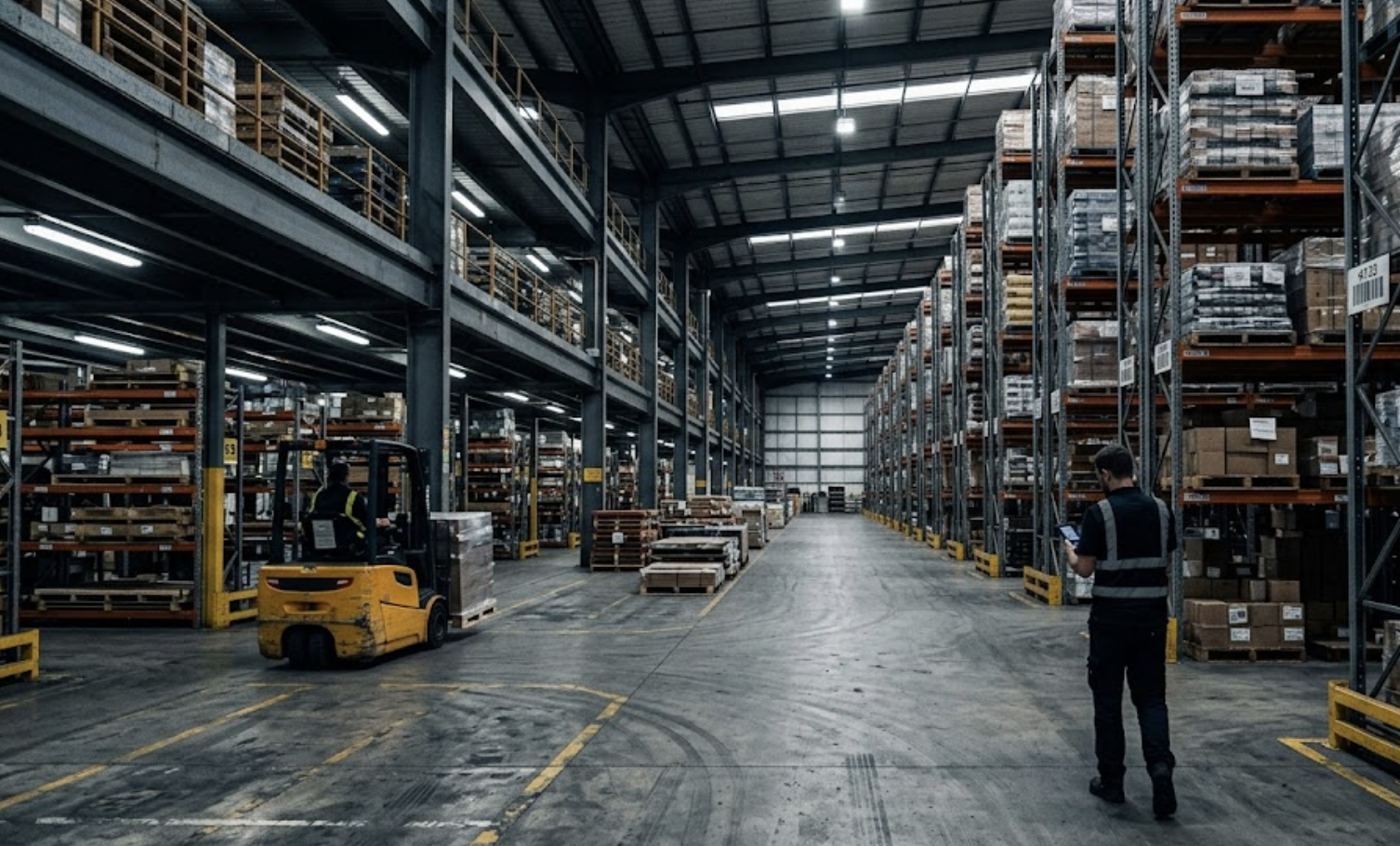 Image d'un entrepot logistique 